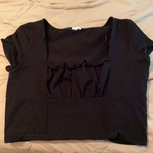 Garage baby tee black rouched L